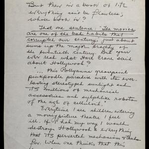 a page of handwritten text