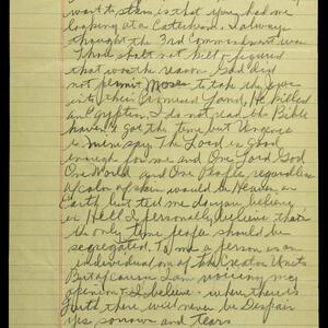 a page of handwritten text