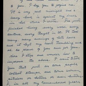 a page of handwritten text