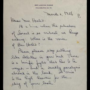 a page of handwritten text