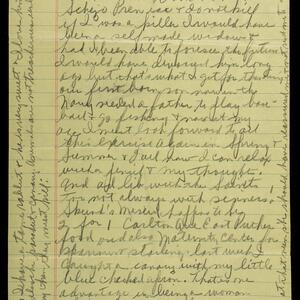 a page of handwritten text