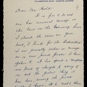 a page of handwritten text