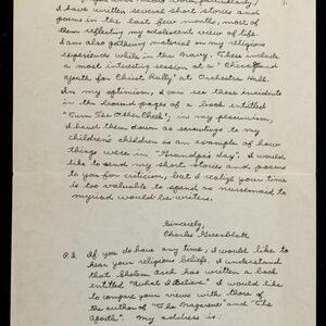 a page of handwritten text