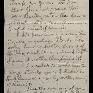 a page of handwritten text