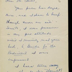 a page of handwritten text