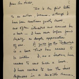 a page of handwritten text