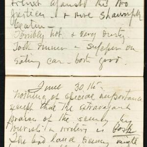 a page of handwritten text