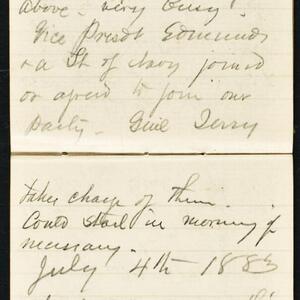 a page of handwritten text