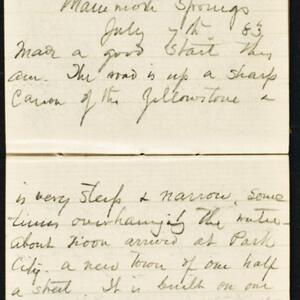 a page of handwritten text