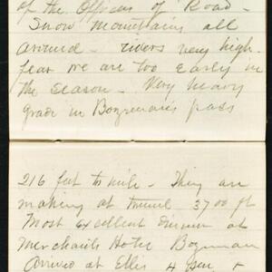 a page of handwritten text