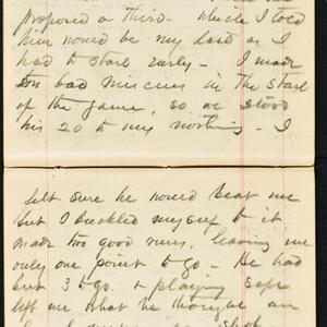 a page of handwritten text