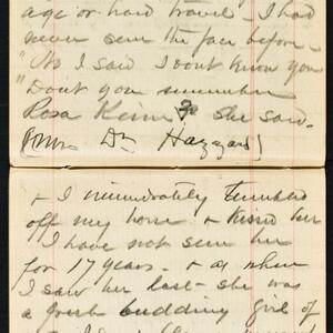 a page of handwritten text