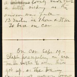 a page of handwritten text