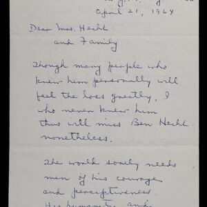 a page of handwritten text