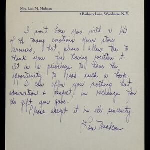 a page of handwritten text