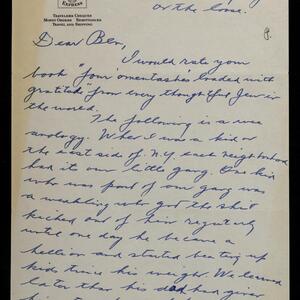 a page of handwritten text