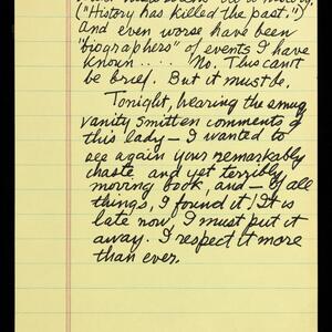 a page of handwritten text