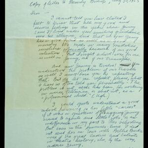 a page of handwritten text