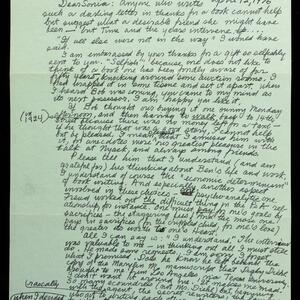 a page of handwritten text