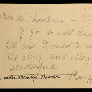 a page of handwritten text