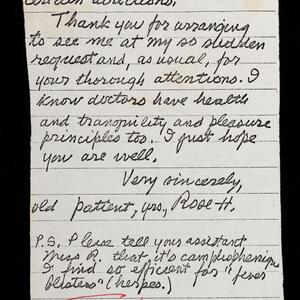 a page of handwritten text