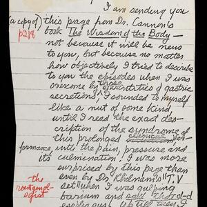 a page of handwritten text