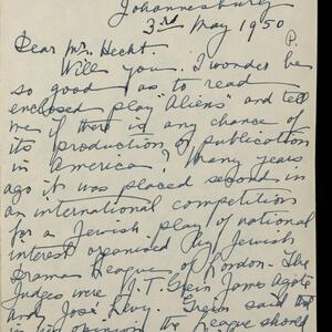 a page of handwritten text