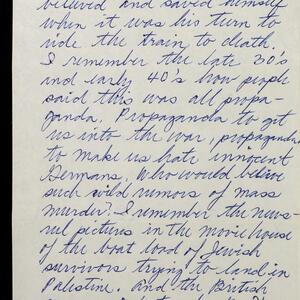 a page of handwritten text