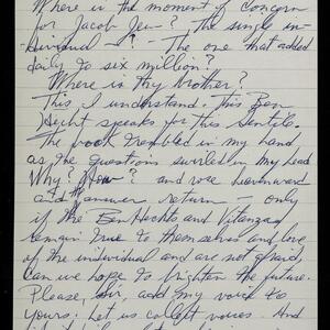 a page of handwritten text