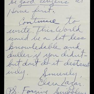 a page of handwritten text