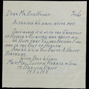 a page of handwritten text