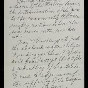 a page of handwritten text