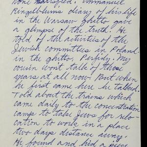 a page of handwritten text