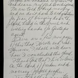 a page of handwritten text