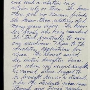 a page of handwritten text