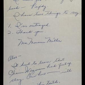 a page of handwritten text