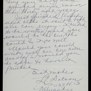 a page of handwritten text