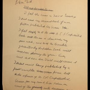 a page of handwritten text