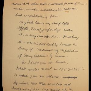 a page of handwritten text