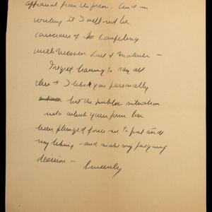 a page of handwritten text