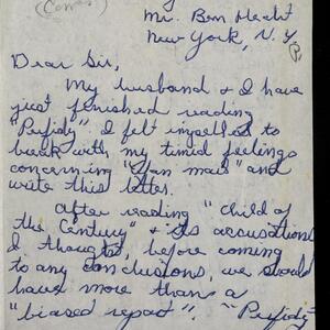 a page of handwritten text