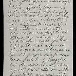 a page of handwritten text