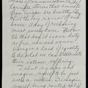 a page of handwritten text