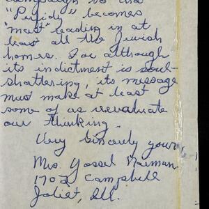 a page of handwritten text