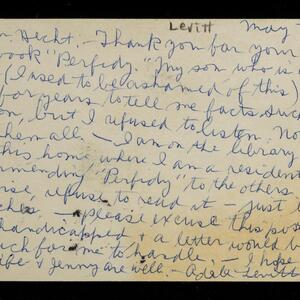 a page of handwritten text