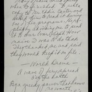 a page of handwritten text