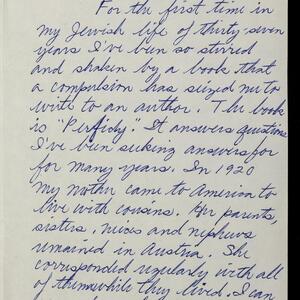 a page of handwritten text