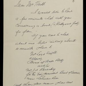 a page of handwritten text