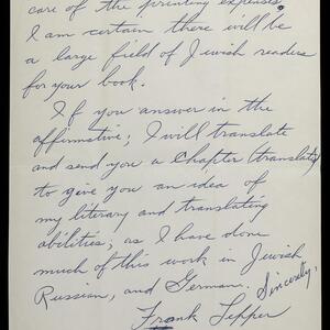 a page of handwritten text