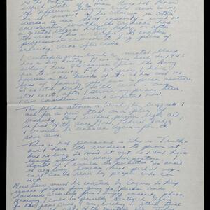 a page of handwritten text